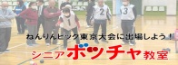 後期シニアボッチャ教室　～ねんりんピック東京大会に出場しよう!
