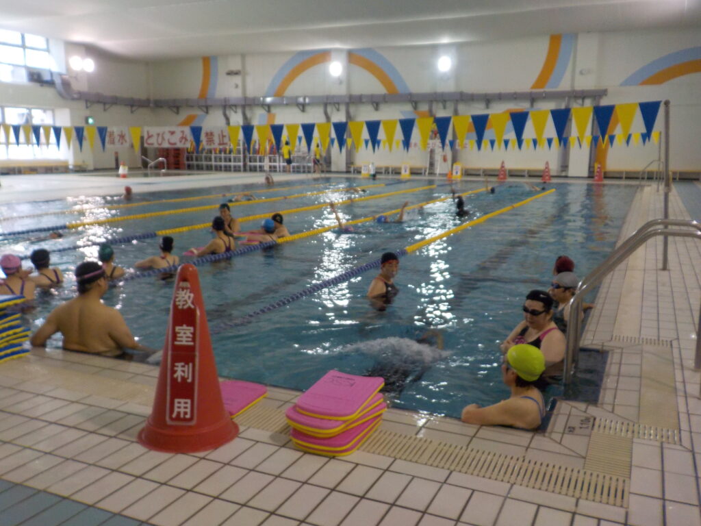 金曜朝のスイミング